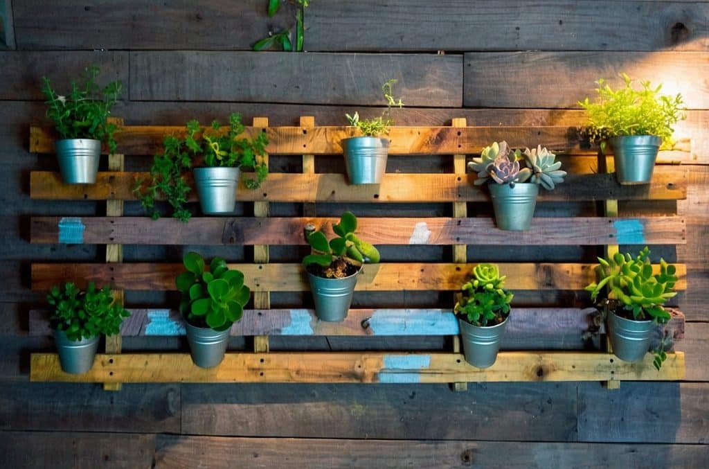 Hanging Pallet Planters