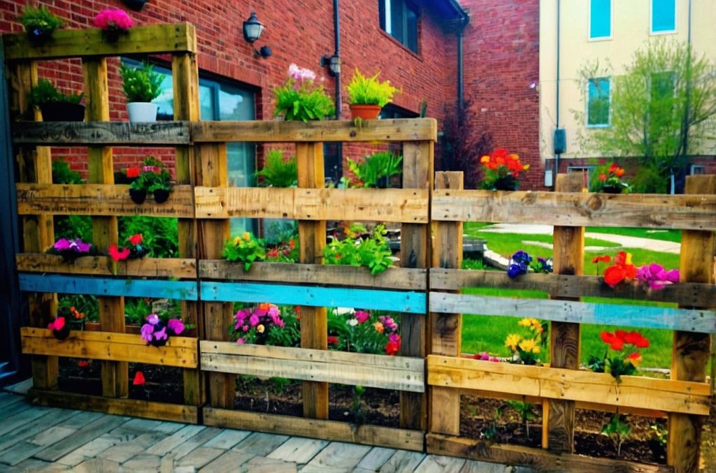 Tiered Pallet Fence Ideas