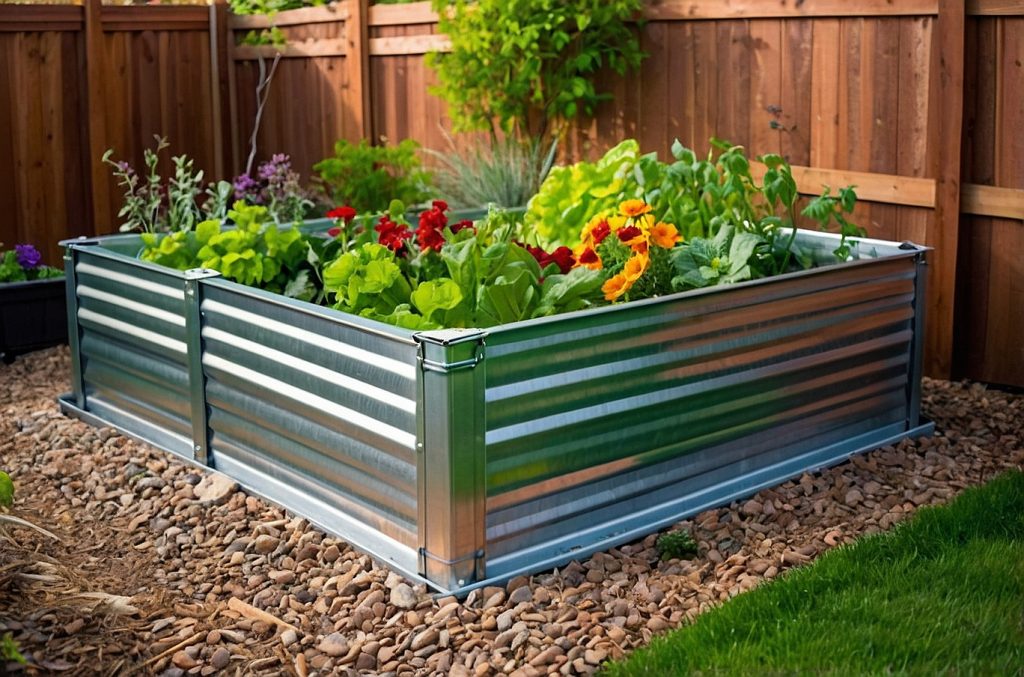 Corrugated Metal Raised Garden Beds