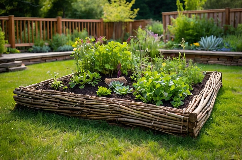 Natural Materials Raised Garden Beds