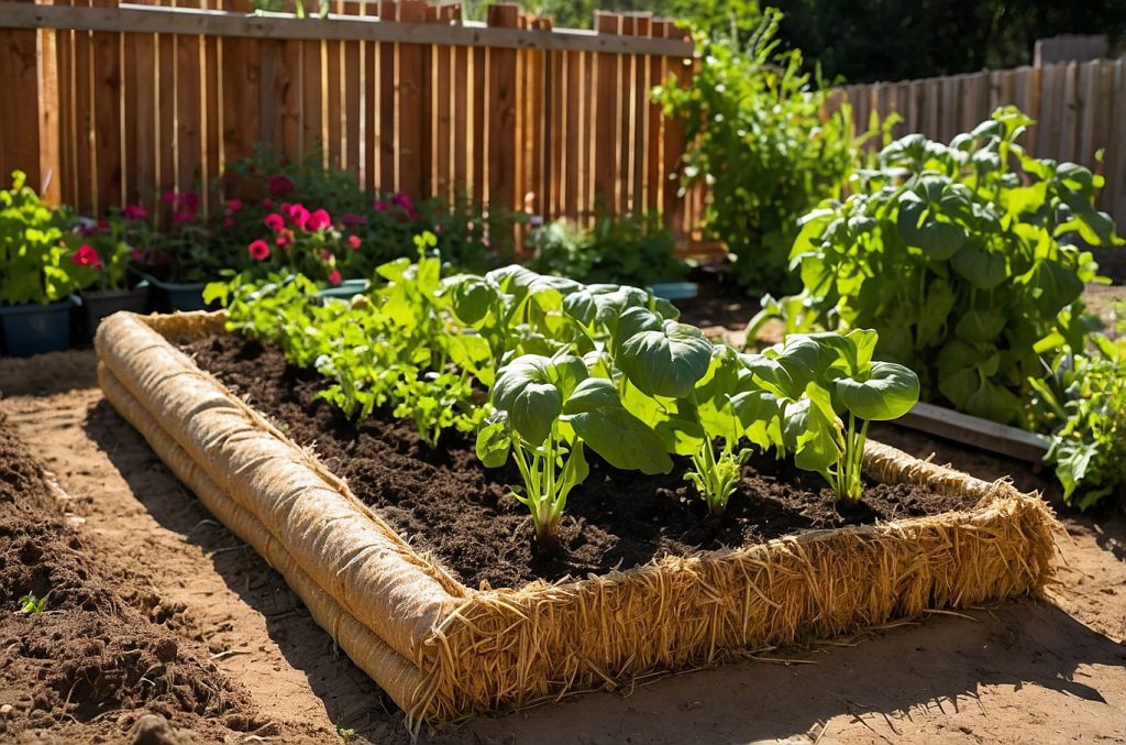 Straw Bale Raised Garden Beds